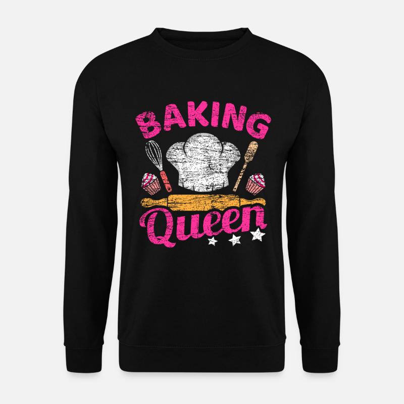 Backen Spruch - Unisex Pullover - Schwarz