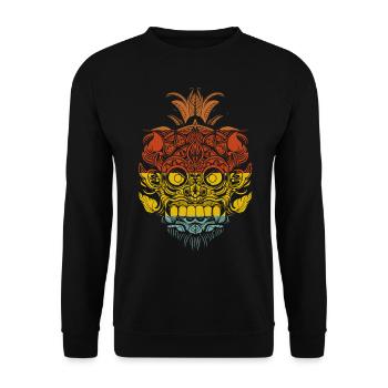 Maori Aztèque Tattoo Samoan - Sweat-shirt Unisexe - noir - Devant - Alina (178cm) & Michal (187cm)