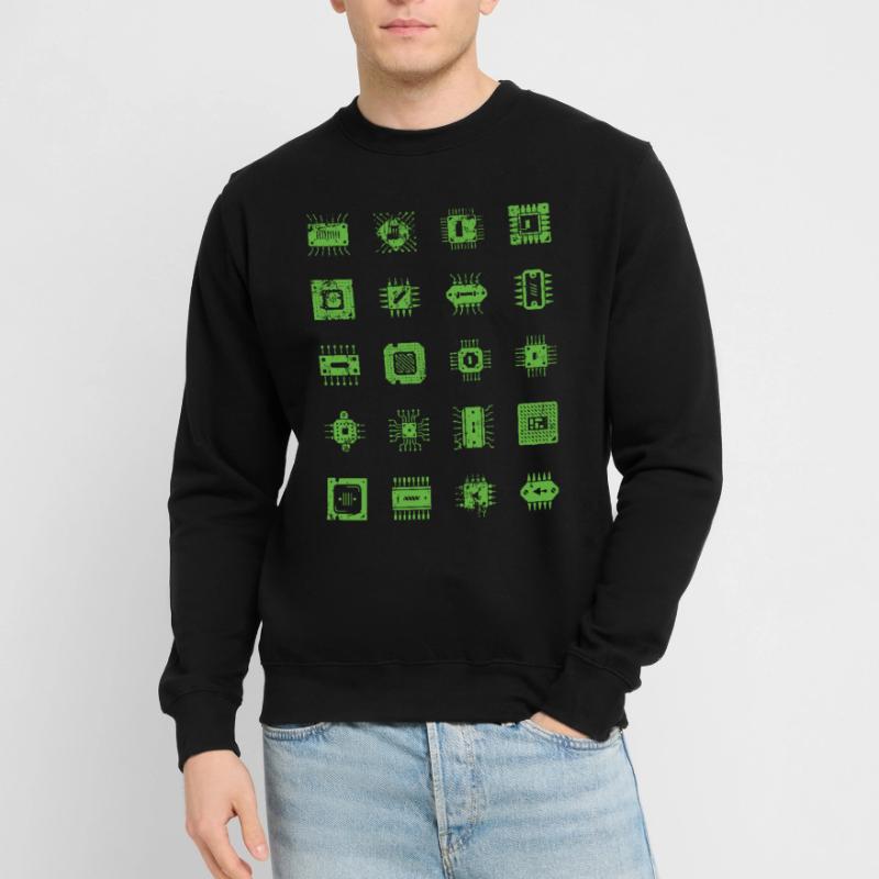 Microchips Mikrochip CPU Informatiker Hardware Unisex Pullover