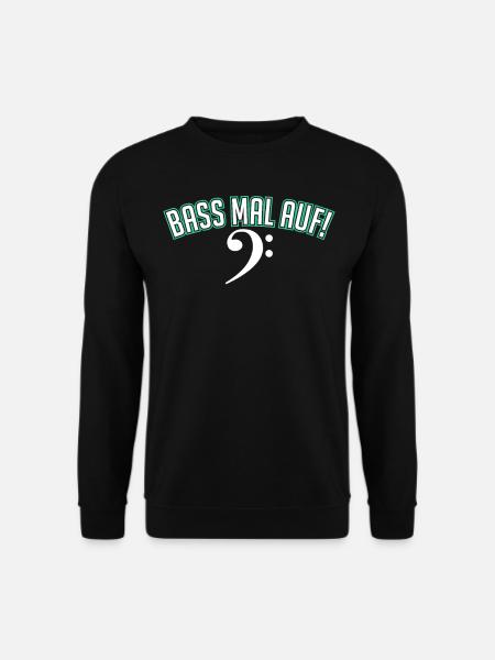 Bassist Bassgitarre Musiker E-Bass Geschenk - Unisex Pullover - Schwarz