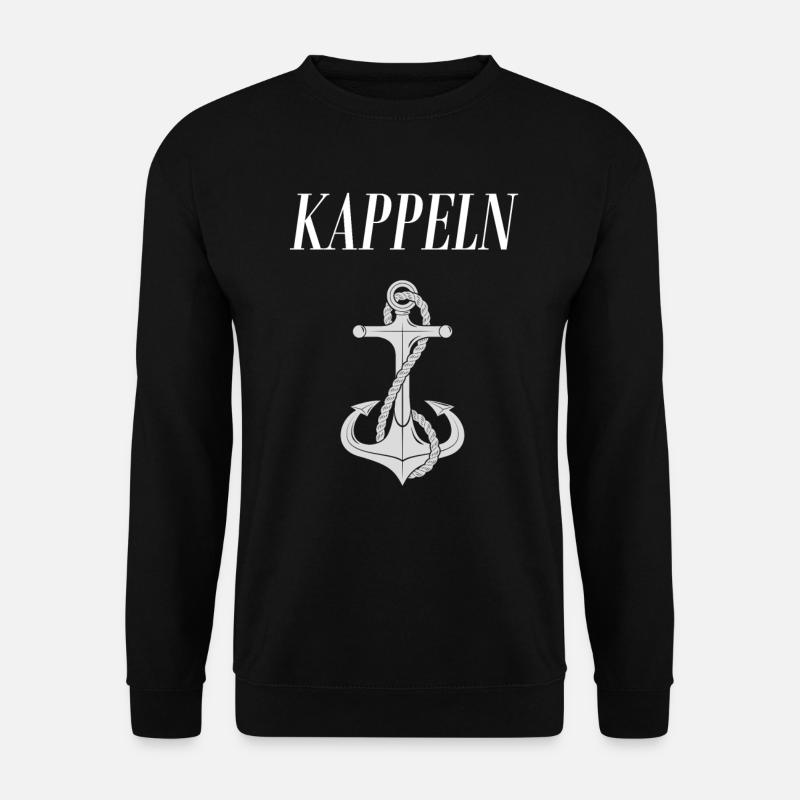 Kappeln Anker Port Olpenitz Schlei Hafen Urlaub - Unisex Pullover - Schwarz