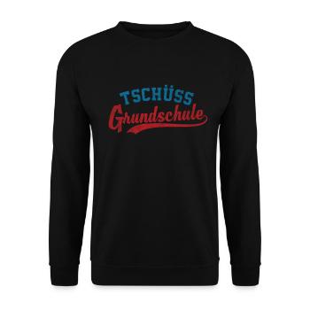 Tschüss Grundschule Schulabschluss - Unisex Pullover - Schwarz - Vorne - Alina (178cm) & Michal (187cm)