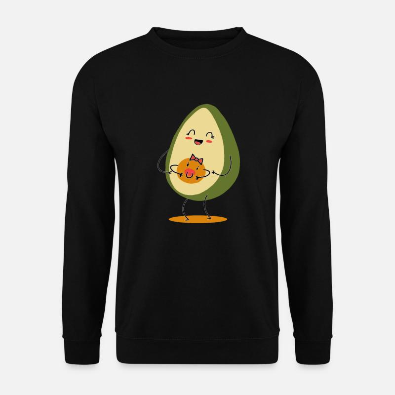 Schwangerschaft Avocado Baby Schwanger Geschenk - Unisex Pullover - Schwarz