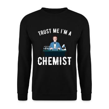 Chemie - Unisex Pullover - Schwarz - Vorne - Alina (178cm) & Michal (187cm)