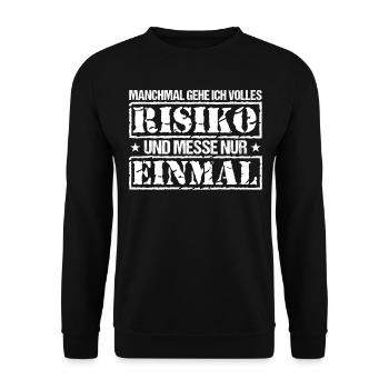 Fenstermonteur Fenster Fensterbauer Baustelle - Unisex Pullover - Schwarz - Vorne - Alina (178cm) & Michal (187cm)
