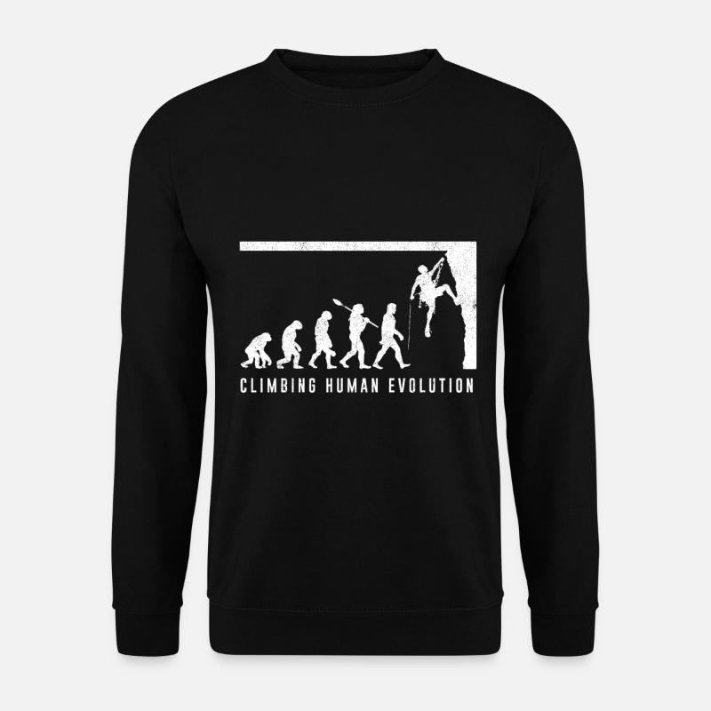 L’évolution de l’escalade - Sweat-shirt Unisexe - noir