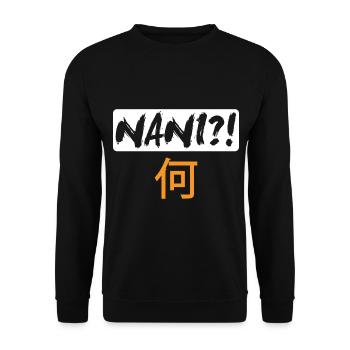 Hentai Manga Anime Waifu japanese ahegao sexy girl - Unisex Sweatshirt - black - Front - Alina (178cm) & Michal (187cm)