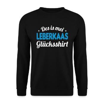 Leberkäs Leberkäse Leberkas Zefix Geschenk - Unisex Pullover - Schwarz - Vorne - Alina (178cm) & Michal (187cm)
