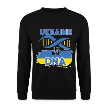 L'Ukraine est dans mon ADN - Sweat-shirt Unisexe - noir - Devant - Alina (178cm) & Michal (187cm)