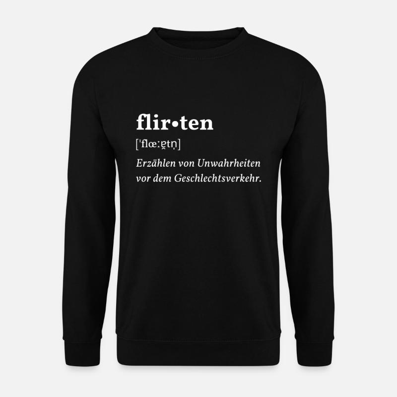 Flirt - Duden entry - Unisex Sweatshirt - black