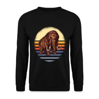 mammouth - Sweat-shirt Unisexe - noir - Devant - Alina (178cm) & Michal (187cm)
