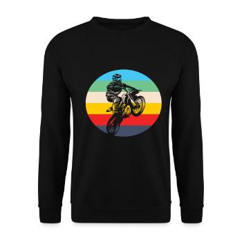 Motocross motocross motorcycle motocross clothing - Unisex Sweatshirt - black - Front - Alina (178cm) & Michal (187cm)