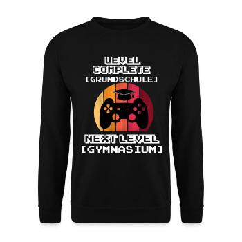 Gymi Enrollment High School 5th Grade Gift - Unisex Sweatshirt - black - Front - Alina (178cm) & Michal (187cm)