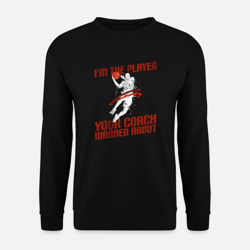 Basketballspieler Basketballer - Unisex Pullover - Schwarz