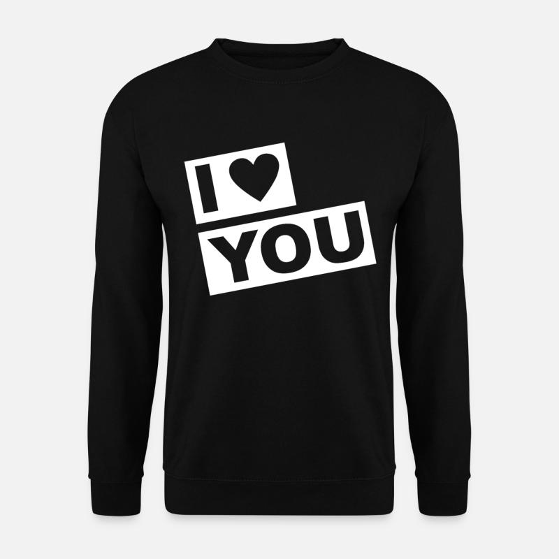 je t'aime - Sweat-shirt Unisexe - noir