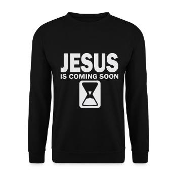 Jésus - Sweat-shirt Unisexe - noir - Devant - Alina (178cm) & Michal (187cm)