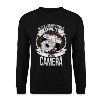 Photographe Caméraman - Sweat-shirt Unisexe - noir - Devant - Alina (178cm) & Michal (187cm)