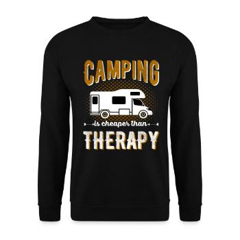 Camper camping caravane cadeau - Sweat-shirt Unisexe - noir - Devant - Alina (178cm) & Michal (187cm)