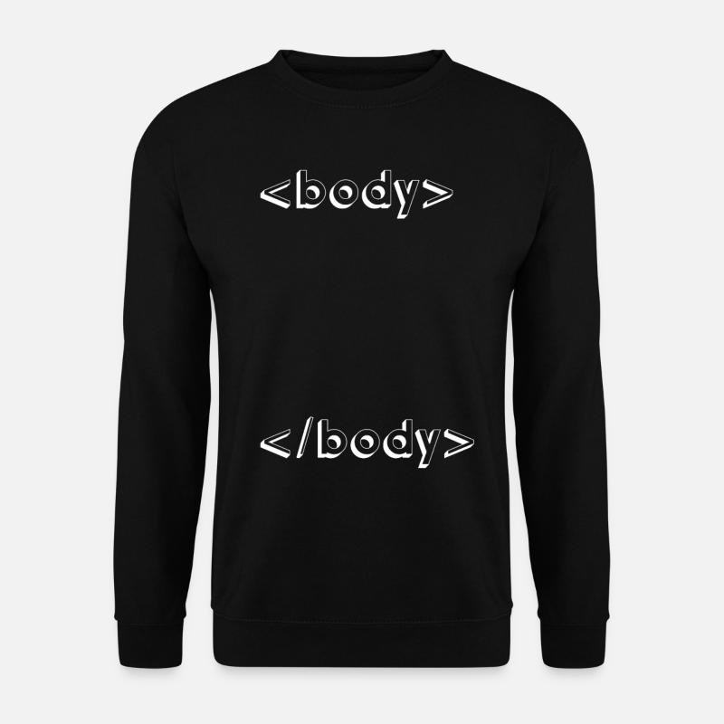programmation html css geek - Sweat-shirt Unisexe - noir