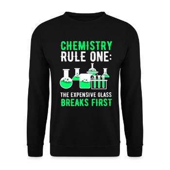 chimie - Sweat-shirt Unisexe - noir - Devant - Alina (178cm) & Michal (187cm)