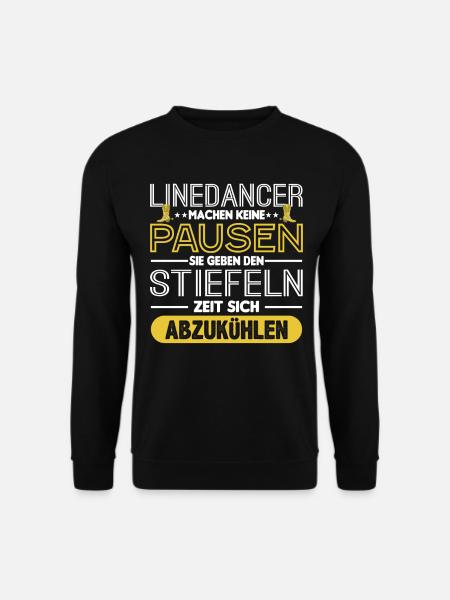 Line Dance Tanzverein Country Western - Unisex Pullover - Schwarz