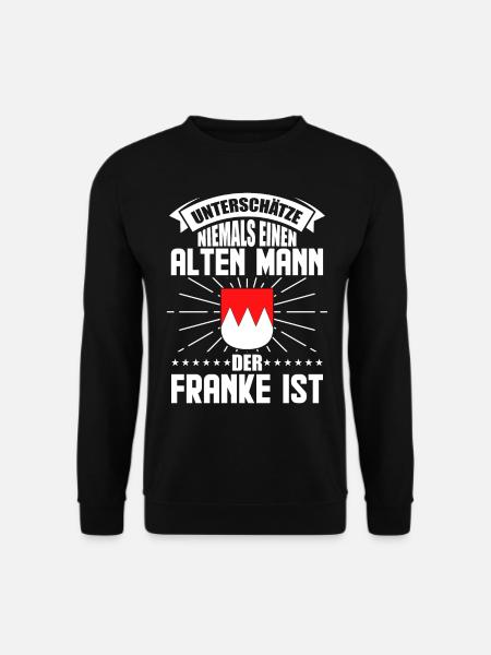 Franken Franke fränkisch Männer Geschenk - Unisex Pullover - Schwarz