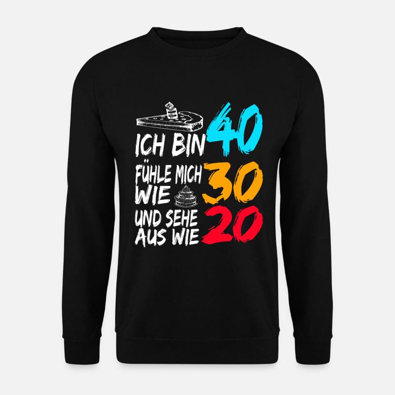 40. Geburtstag Geschenk Lustig 1980 - Unisex Pullover - Schwarz