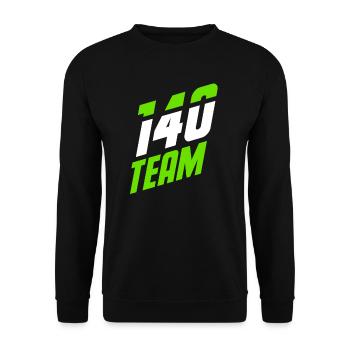 140 TEAM one hundred forty - Unisex Pullover - Schwarz - Vorne - Alina (178cm) & Michal (187cm)