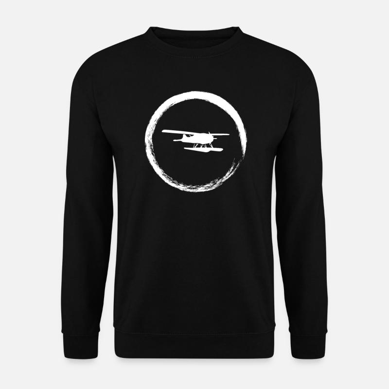 White Hydroplane - Unisex Pullover - Schwarz