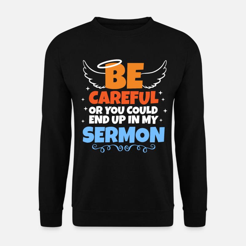 Predigtminister Pastor Prediger Geschenk - Unisex Pullover - Schwarz