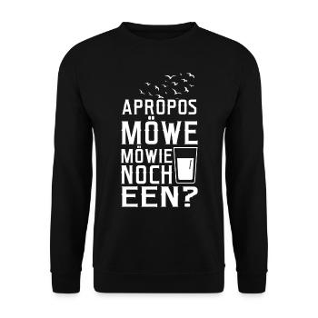 Norddeutschland Geschenk-Idee Plattdeutsch - Unisex Pullover - Schwarz - Vorne - Alina (178cm) & Michal (187cm)