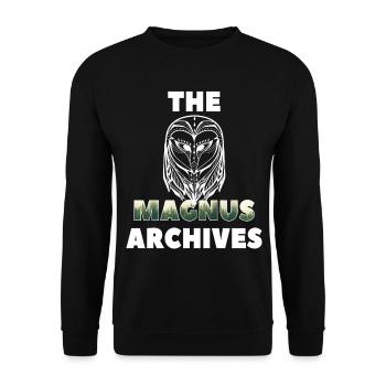 The Magnus Archives - Spooky - Unisex Sweatshirt - black - Front - Alina (178cm) & Michal (187cm)