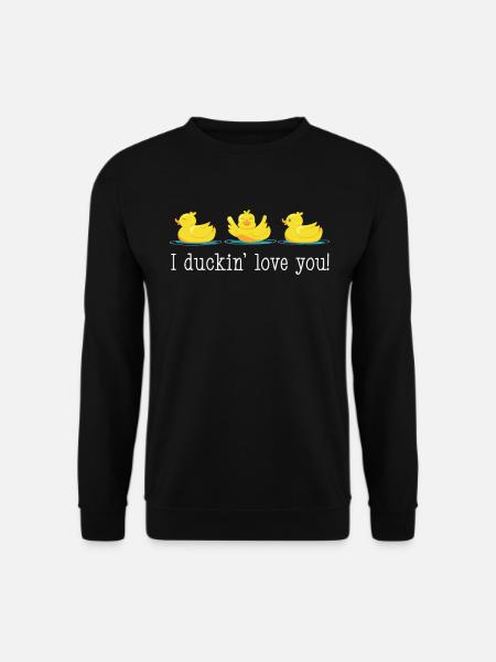 Ente Gummiente Entenzucht Enten - Unisex Pullover - Schwarz