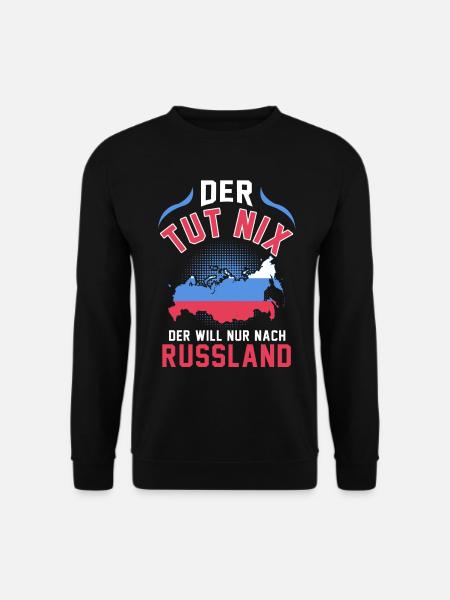 Russland Moskau Sommer Urlaub Reise Sibirien - Unisex Pullover - Schwarz