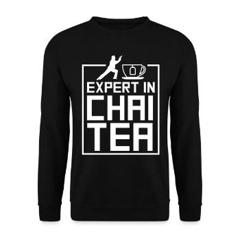 Tai Chi expert gift - Unisex Sweatshirt - black - Front - Alina (178cm) & Michal (187cm)