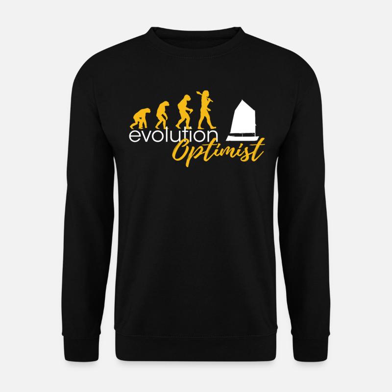 Evolution Of Optimists - Unisex Pullover - Schwarz