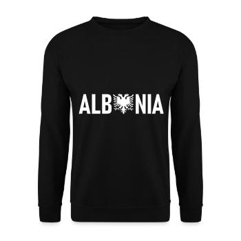 Albania! - Unisex Sweatshirt - black - Front - Alina (178cm) & Michal (187cm)