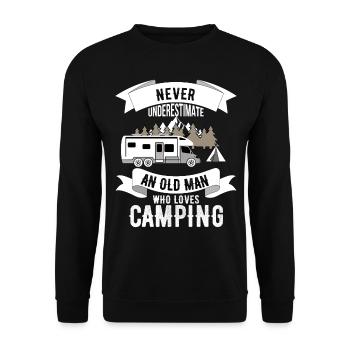 campeur - Sweat-shirt Unisexe - noir - Devant - Alina (178cm) & Michal (187cm)