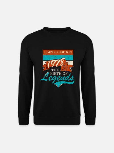 Born in 1978 - Unisex Sweatshirt - black