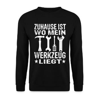 Handwerker handwerk handwerker Geschenke - Unisex Pullover - Schwarz - Vorne - Alina (178cm) & Michal (187cm)