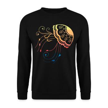 Méduse méduse méduse - Sweat-shirt Unisexe - noir - Devant - Alina (178cm) & Michal (187cm)