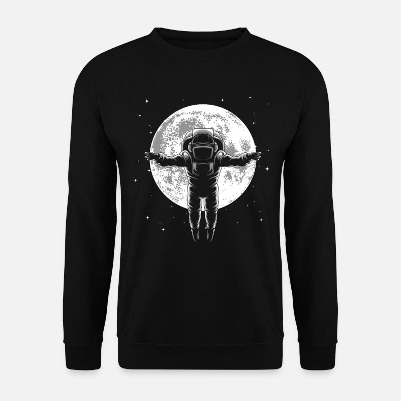 Astronaut moon outer space space gift - Unisex Sweatshirt - black