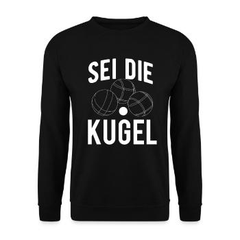 Boule Boccia Petanque - Unisex Pullover - Schwarz - Vorne - Alina (178cm) & Michal (187cm)