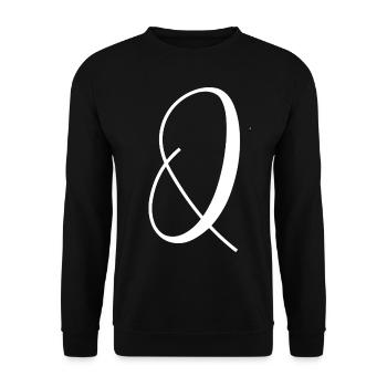 Q - Unisex Pullover - Schwarz - Vorne - Alina (178cm) & Michal (187cm)