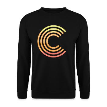 C - Unisex Pullover - Schwarz - Vorne - Alina (178cm) & Michal (187cm)