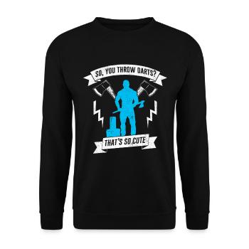 lumberjack - Unisex Sweatshirt - black - Front - Alina (178cm) & Michal (187cm)