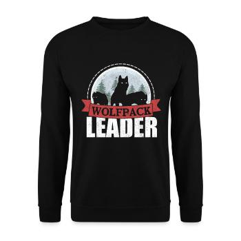Wolf - Sweat-shirt Unisexe - noir - Devant - Alina (178cm) & Michal (187cm)