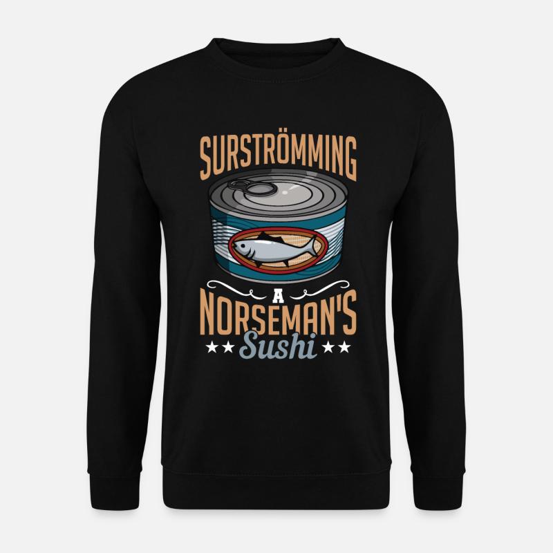 Surströmming Suède Sushi Surströmming - Sweat-shirt Unisexe - noir