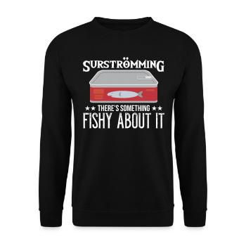 Surströmming Suède Sushi Surströmming - Sweat-shirt Unisexe - noir - Devant - Alina (178cm) & Michal (187cm)