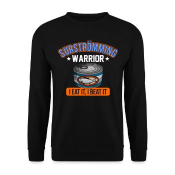 Surströmming Suède Sushi Surströmming - Sweat-shirt Unisexe - noir - Devant - Alina (178cm) & Michal (187cm)